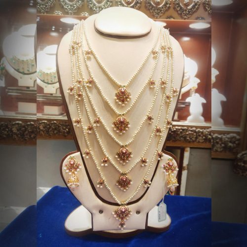 Five Layered Lovely Pearl Set