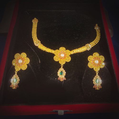 Floral Antique Jewelry Set