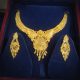 Floral Leaf Designed Solid Gold Set