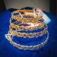 Four Piece Unique Dubai Bangle Set