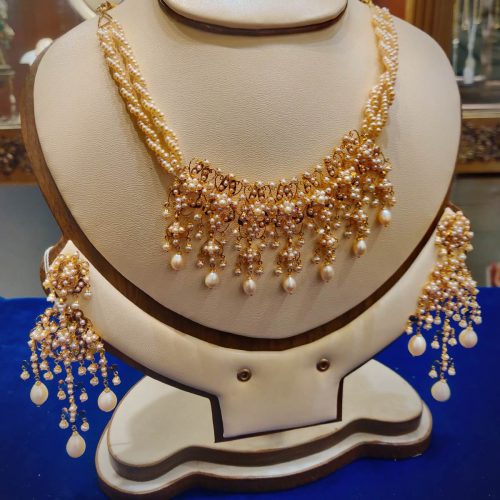 Trendy Pearl Jewelry Set